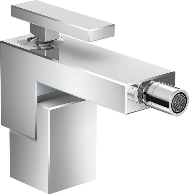 AXOR Edge Einhebel-Bidetmischer Chrom mit Push-Open Ablaufgarnitur