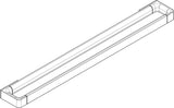 AXOR Universal Softsquare Badetuchhalter 800 mm mattschwarz – Wandmontage, verdeckte Befestigung