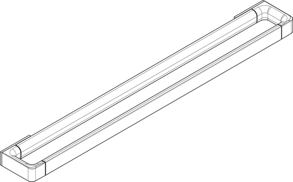 AXOR Universal Badetuchhalter 600 mm Wandmontage in Brushed Brass – Hochwertige Messing-Optik