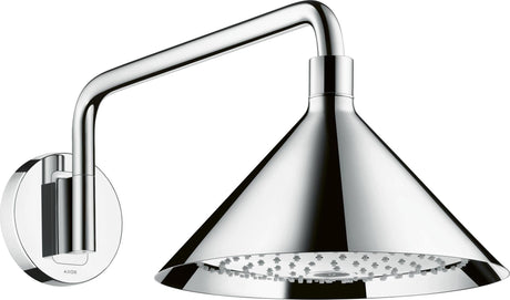 AXOR Kopfbrause 240 2jet von Hansgrohe – 279 mm, Chrom, 2 Strahlarten, Wandmontage