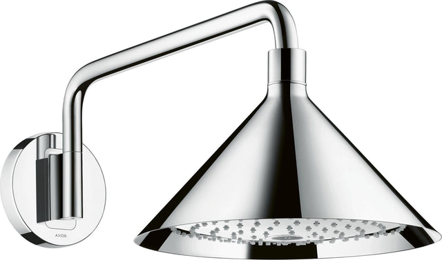 AXOR Kopfbrause 240 2jet von Hansgrohe – 279 mm, Chrom, 2 Strahlarten, Wandmontage