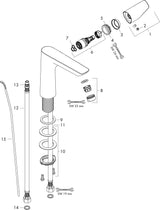 HANSGROHE Talis E Einhebel-Waschtischmischer 150 mit Zugstangen-Ablaufgarnitur, chrom