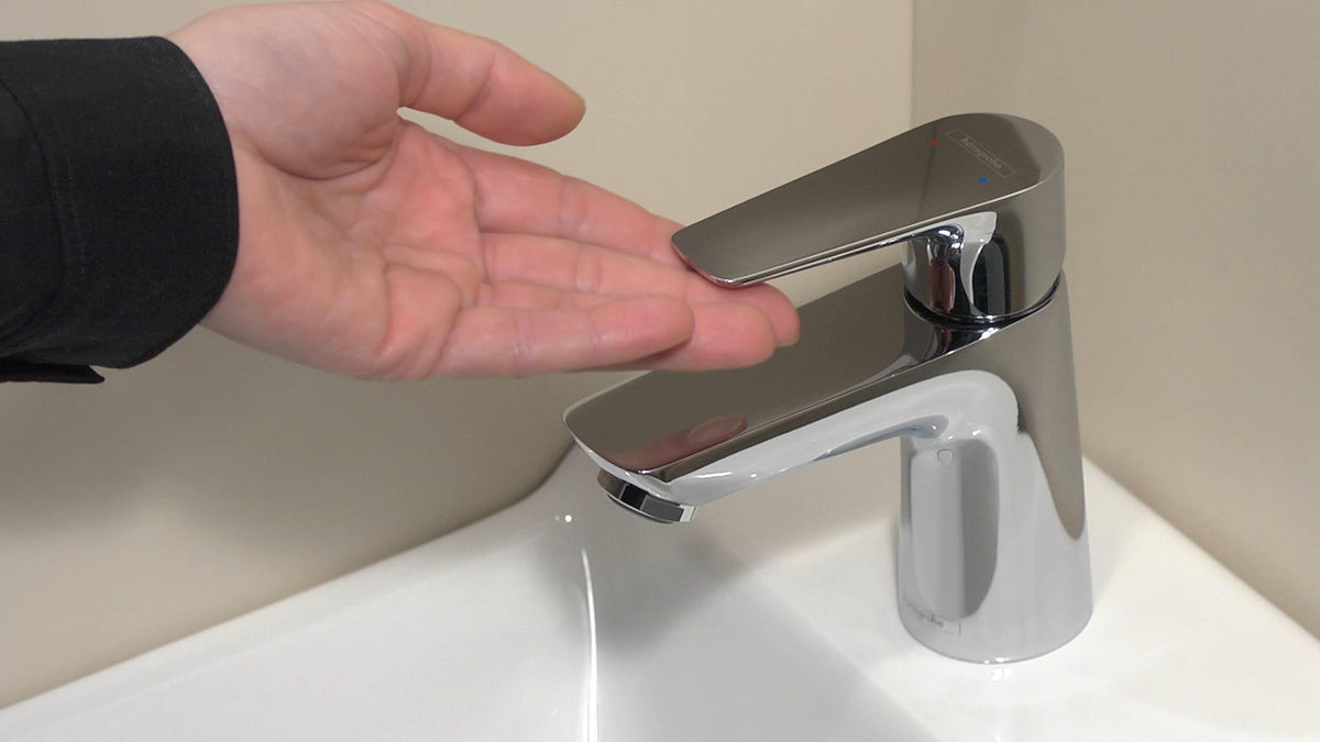 HANSGROHE Talis E Einhebel-Waschtischmischer DN 15 mit Zugstangen-Ablaufgarnitur, chrom