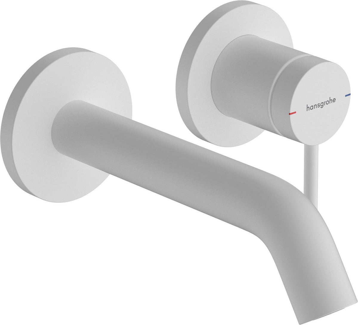 HANSGROHE Tecturis S Einhebel-Waschtischmischer Unterputz für Wandmontage mit 165 mm Ausladung, Chrom