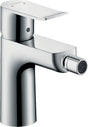 HANSGROHE Metris Einhebel-Bidetmischer DN 15 chrom mit Zugstangen-Ablaufgarnitur