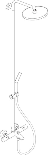 HANSGROHE Activera S Showerpipe 240 mit Wannenthermostat Ecostat Fine – Chrom