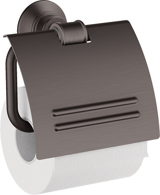 AXOR MONTREUX Papierrollenhalter Wandmontage Chrom – Metall, mit Deckel, verdeckte Befestigung