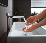 HANSGROHE Talis E Einhebel-Waschtischmischer 240 mit Zugstangen-Ablaufgarnitur, chrom
