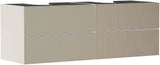 HANSGROHE Waschtischunterschrank Xevolos E 1570 mm mattweiß/eiche dunkel mit PushOpen und SoftClose