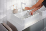 HANSGROHE Xevolos E Konsole 1570 mm mattweiß mit 2 Ausschnitten