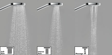 HANSGROHE Croma Select S Multi Handbrause 110 mm mit 3 Strahlarten weiß/chrom
