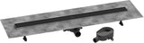 Hansgrohe RainDrain Go Komplettset Duschrinne 1000 mm rückseitig befliesbar für Standard- und flache Installation, matt schwarz