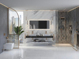 HANSGROHE Xarita E Wandspiegel 1200 mm mattweiß mit LED-Beleuchtung, SmartTouch und AntiFog