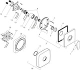 AXOR Citterio M Einhand-Brausemischer Unterputz, Chrom, mit Temperaturbegrenzer