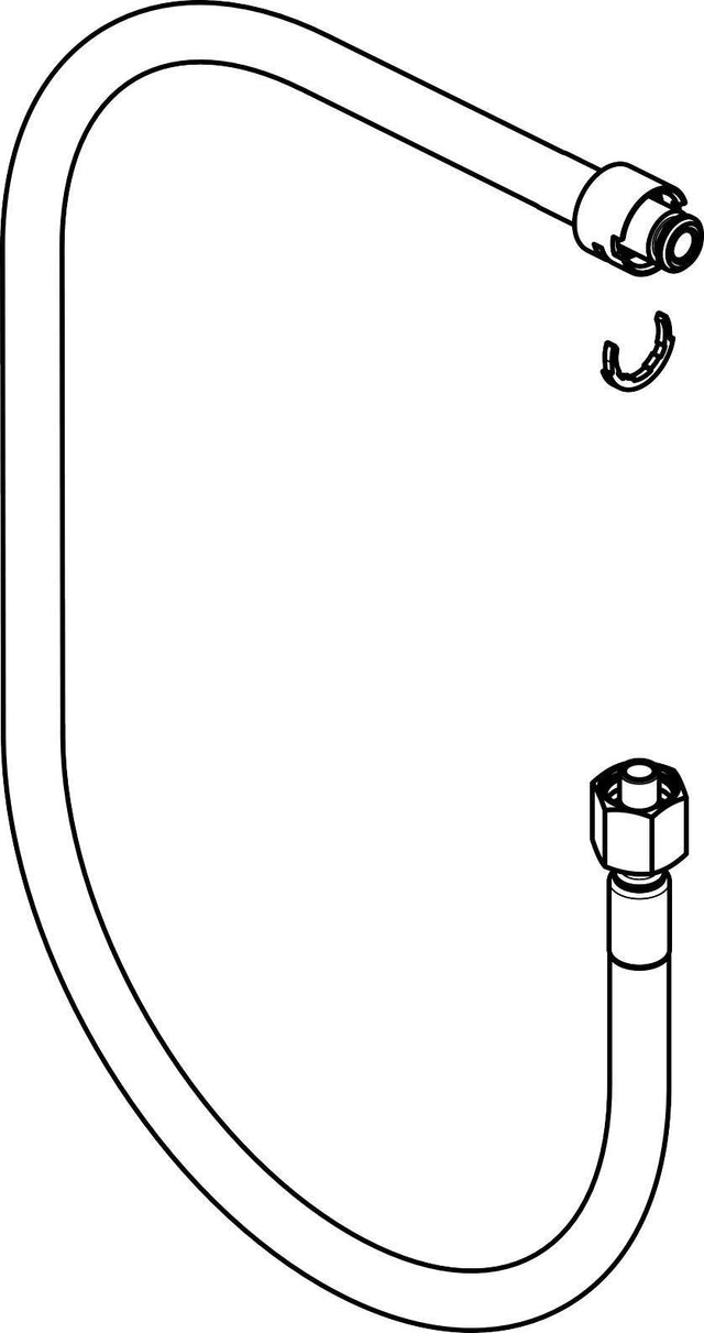 hansgrohe Brauseschlauch 1500 mm mit Quetschverschraubung – flexibler Duschschlauch, UBA-konform
