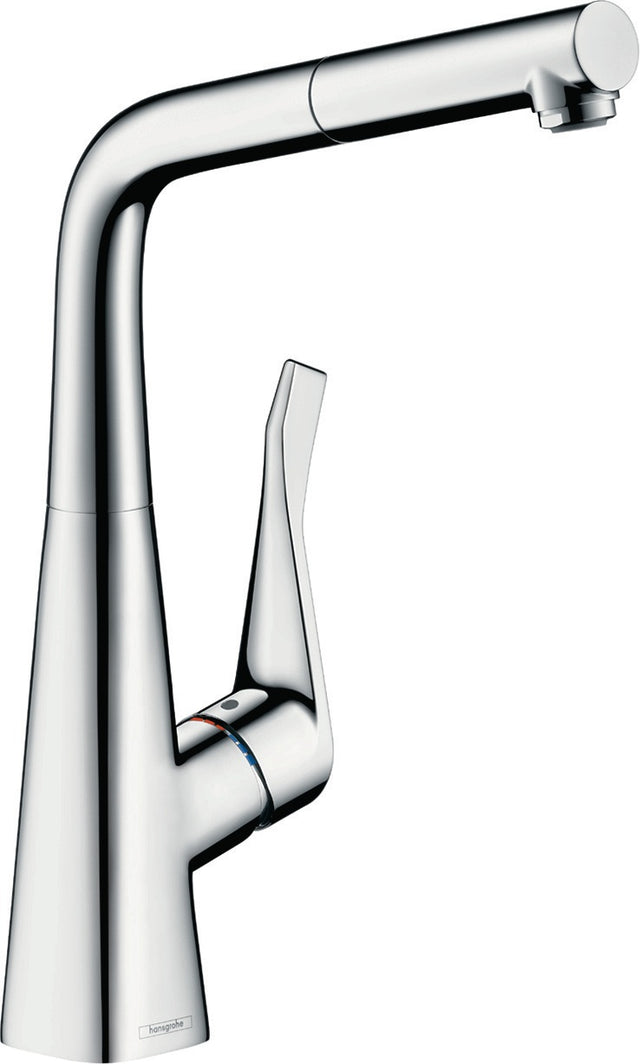 HANSGROHE Metris M71 Einhebel-Küchenmischer ComfortZone 320 Eco mit sBox in Chrom