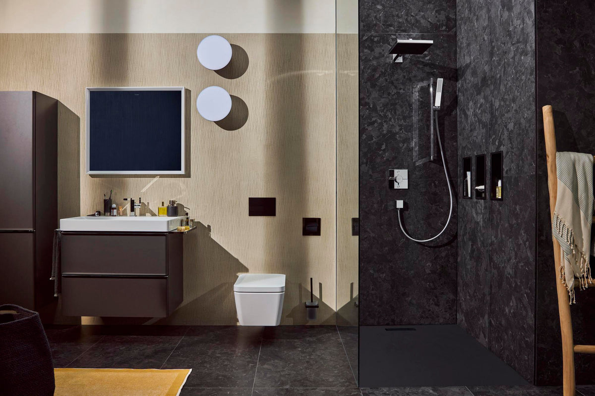 HANSGROHE Stabhandbrause Pulsify E 1jet Chrom – PowderRain Strahlart & QuickClean