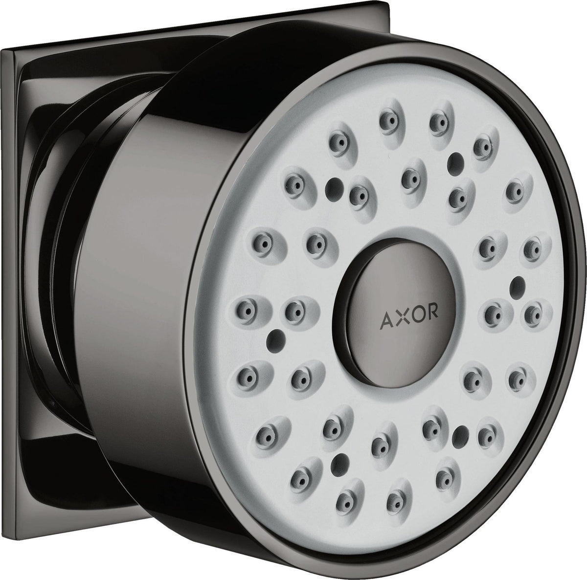 AXOR Seitenbrause DN 15 eckige Rosette Chrom – 1jet Rain Strahl, im Winkel verstellbar