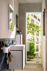 HANSGROHE Xilesa E Halbhochschrank 400x200mm, Türanschlag links, SoftClose