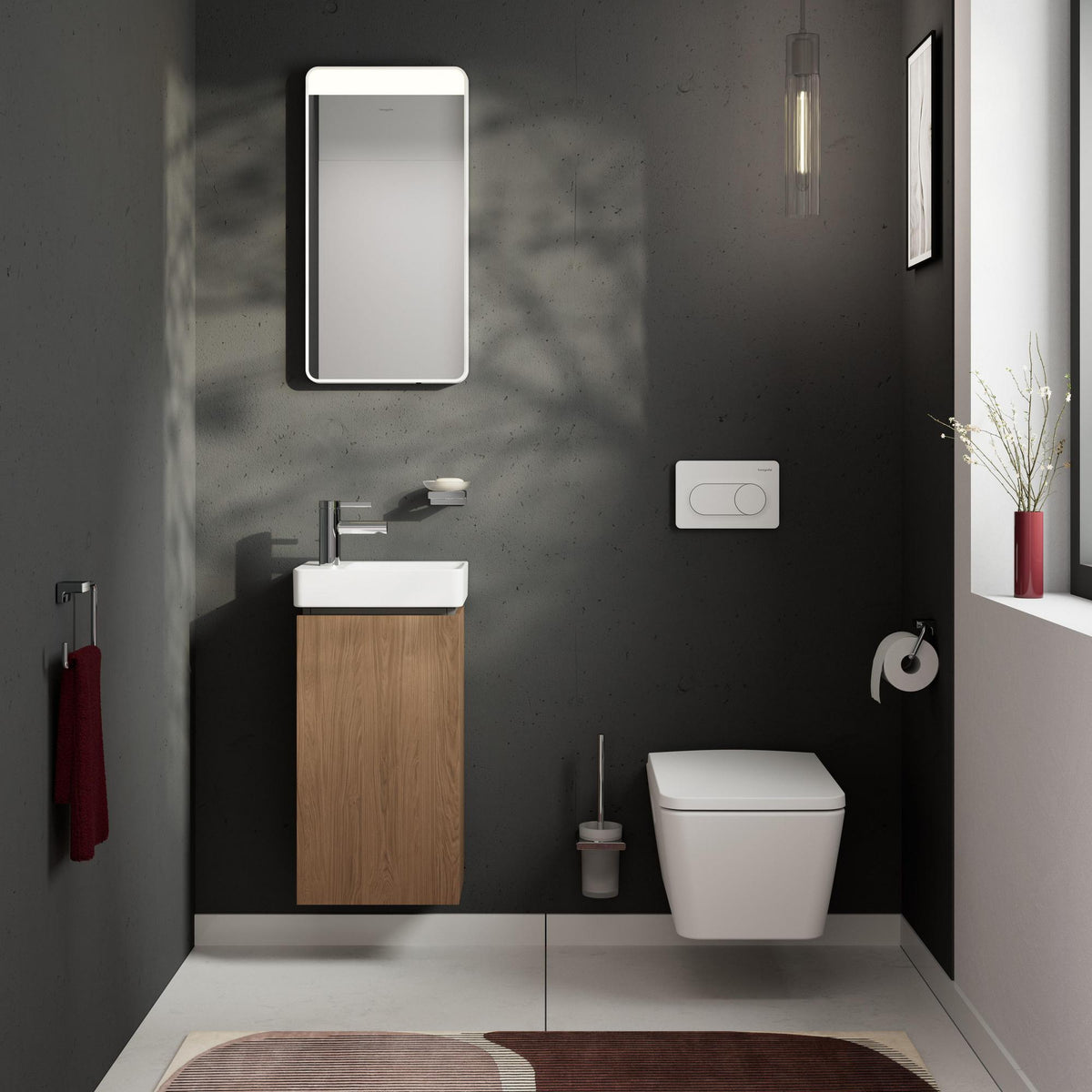 Hansgrohe Zesis S Einhebel-Waschtischmischer 70 mm mit Zugstangen-Ablaufgarnitur, chrom