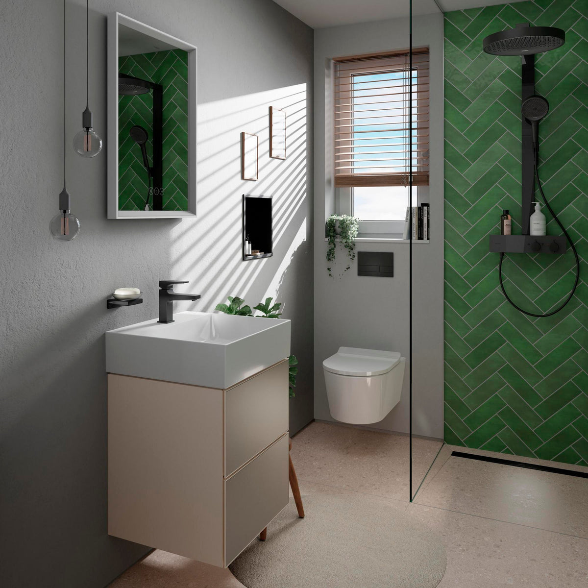 HANSGROHE EluPura S Wand-WC Set weiß mit HygienEffect, spülrandlos & SoftClose