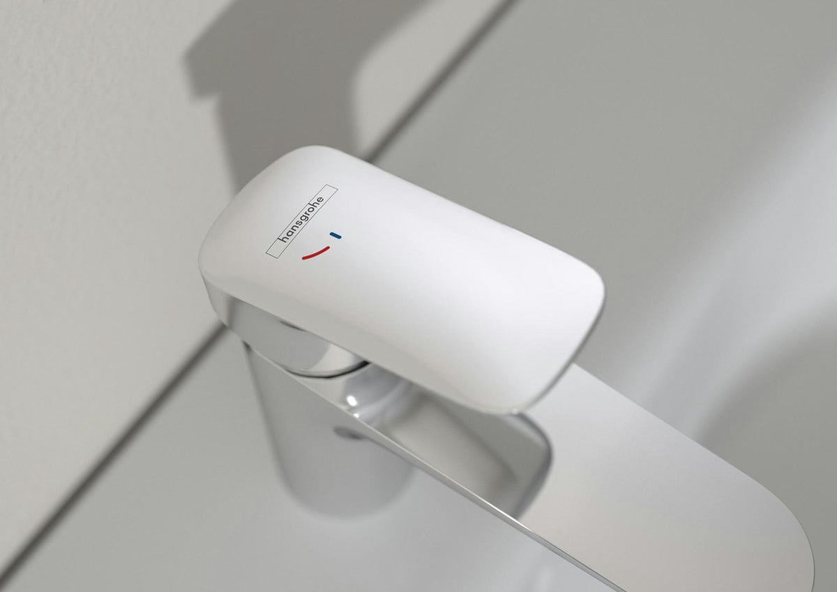 HANSGROHE Focus 100 Einhebel-Waschtischmischer DN 15 CoolStart mit Zugstangen-Ablaufgarnitur