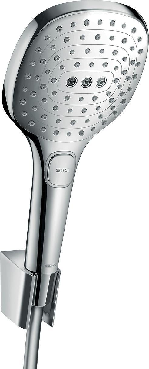 HANSGROHE Raindance Select E 120 Brauseset mit Porter Brausehalter & 1600mm Schlauch, Chrom