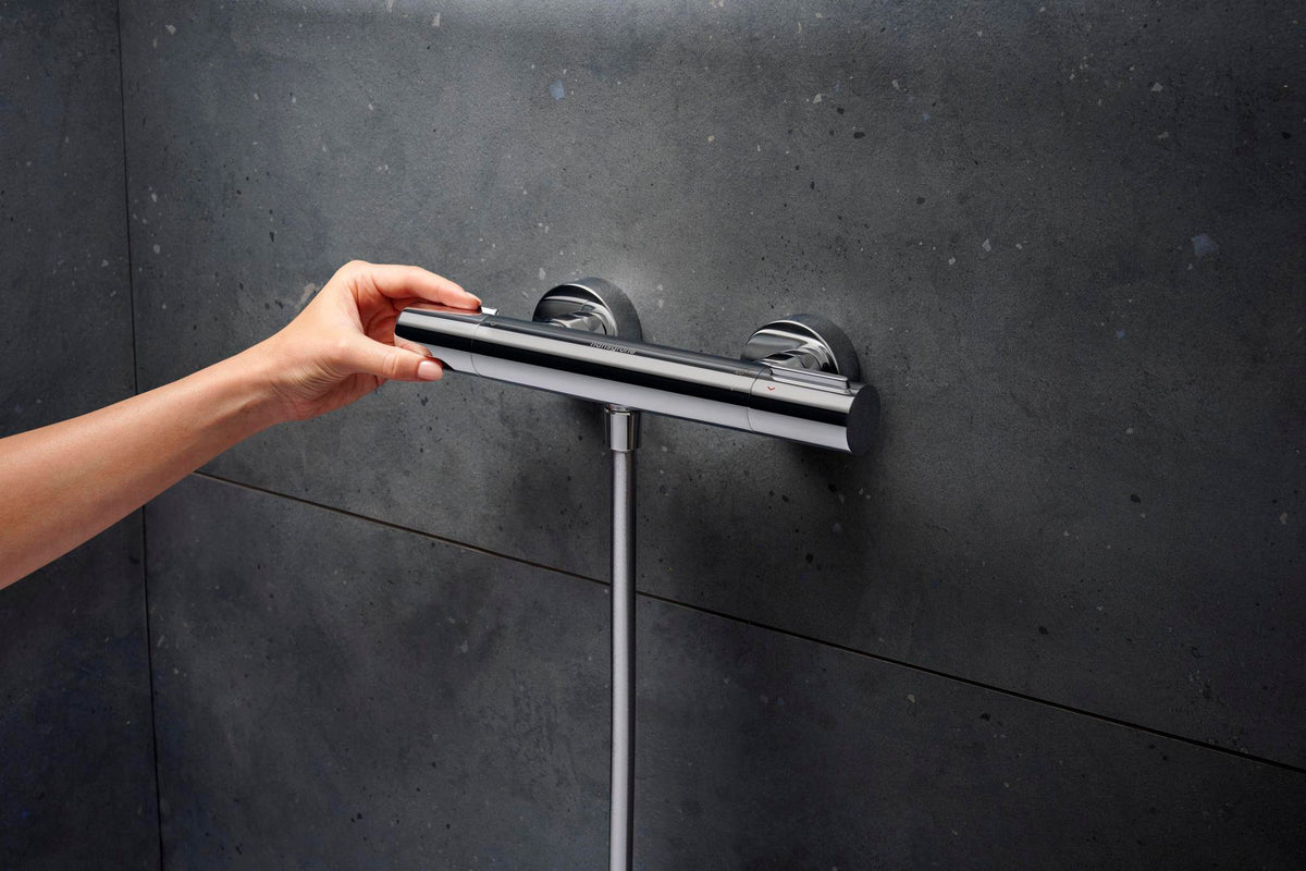 Hansgrohe Ecostat Element Brausemischer Aufputz Chrom mit EcoStop+ und Thermostatkartusche