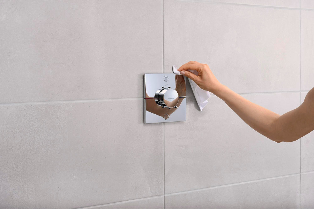 HANSGROHE ShowerSelect Comfort E Thermostat Fertigmontageset UP Chrom für 2 Verbraucher
