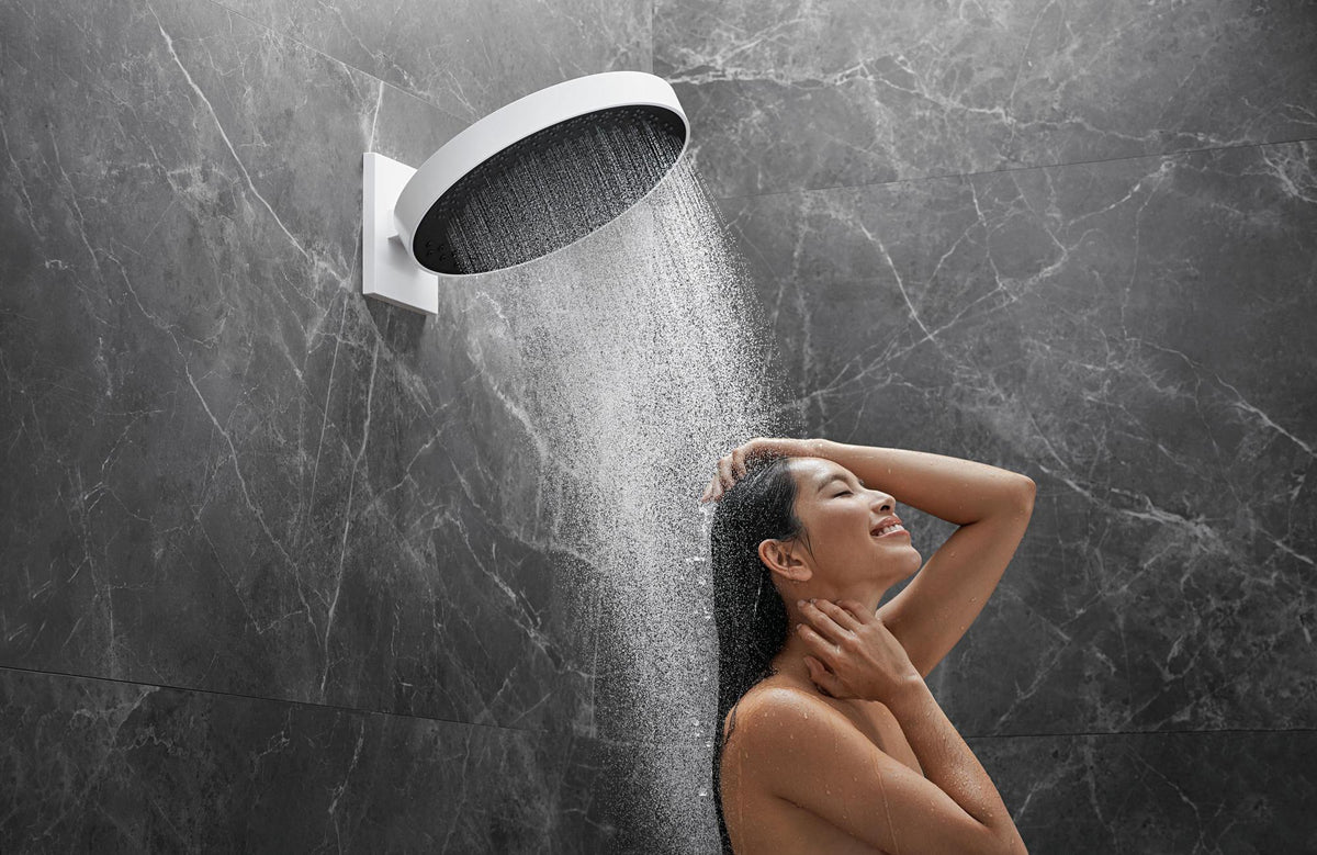 HANSGROHE Kopfbrause Rainfinity 360 3jet Wandmontage Chrom – 3 Strahlarten & Antikalk