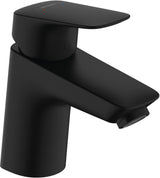 Hansgrohe HG Einhebel-Waschtischmischer 70 LOGIS DN 15 mattschwarz mit Ablaufgarnitur