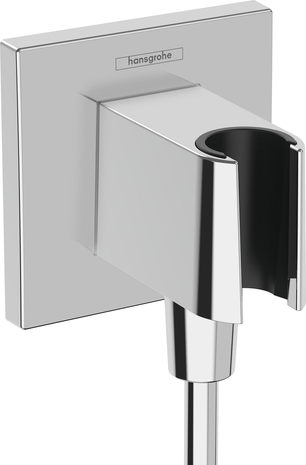 HANSGROHE FixFit E Wandanschluss mit Brausehalter – polished gold optic