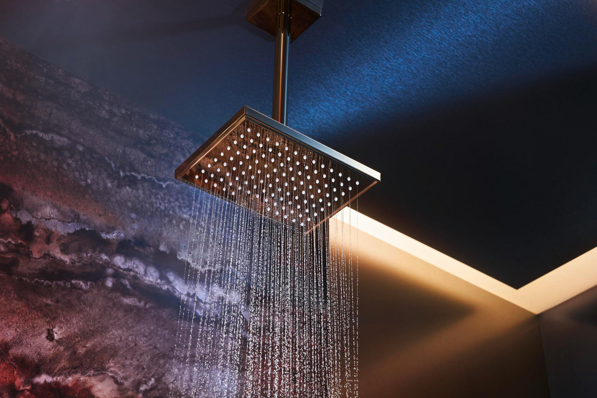 AXOR Kopfbrause 245 x 185 mm, 1 Jet, Chrom – Rain-Strahl für Wand- und Deckenmontage