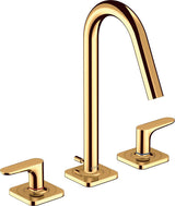 AXOR CITTERIO M 3-Loch-Waschtischarmatur DN 15, Hebelgriffe, Chrom, ComfortZone 160
