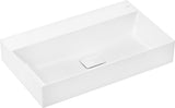 HANSGROHE Xevolos E Aufsatzwaschtisch 800x480mm weiß geschliffen mit SmartClean
