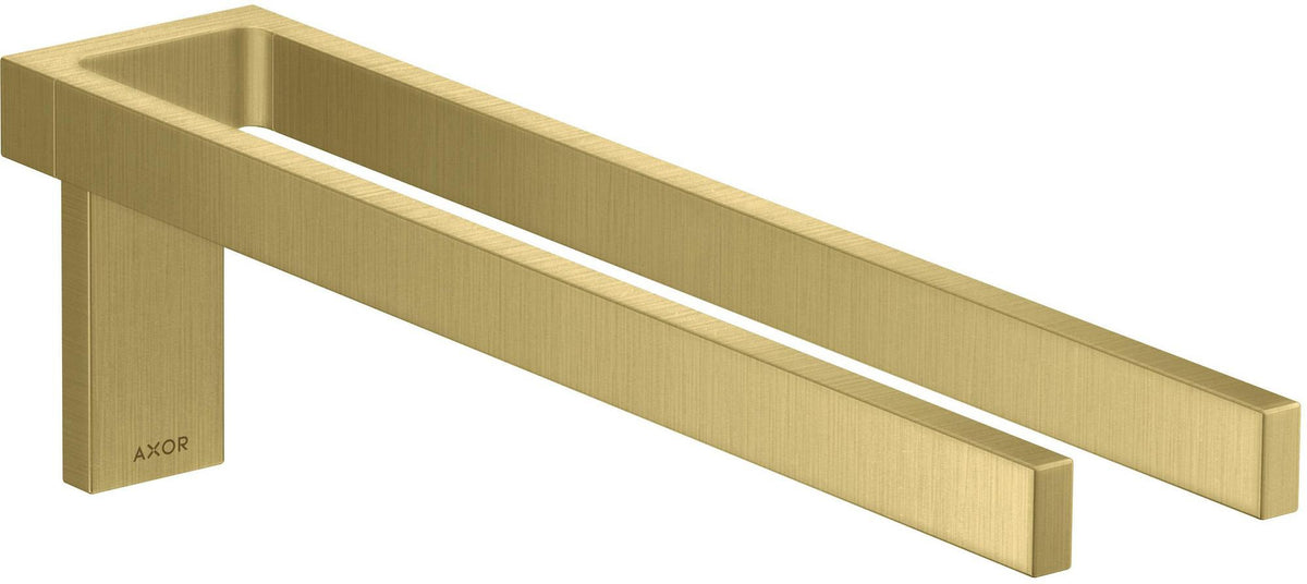AXOR Universal Handtuchhalter 2-armig, polished gold optic – Wandmontage, 381 mm, verdeckte Befestigung