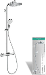 HANSGROHE Showerpipe Crometta S 240 mit Thermostat Ecostat 1001 CL – Chrom