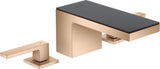 AXOR MYEDITION 3-Loch-Waschtischmischer 70 ohne Platte in polished gold optic – PowderRain