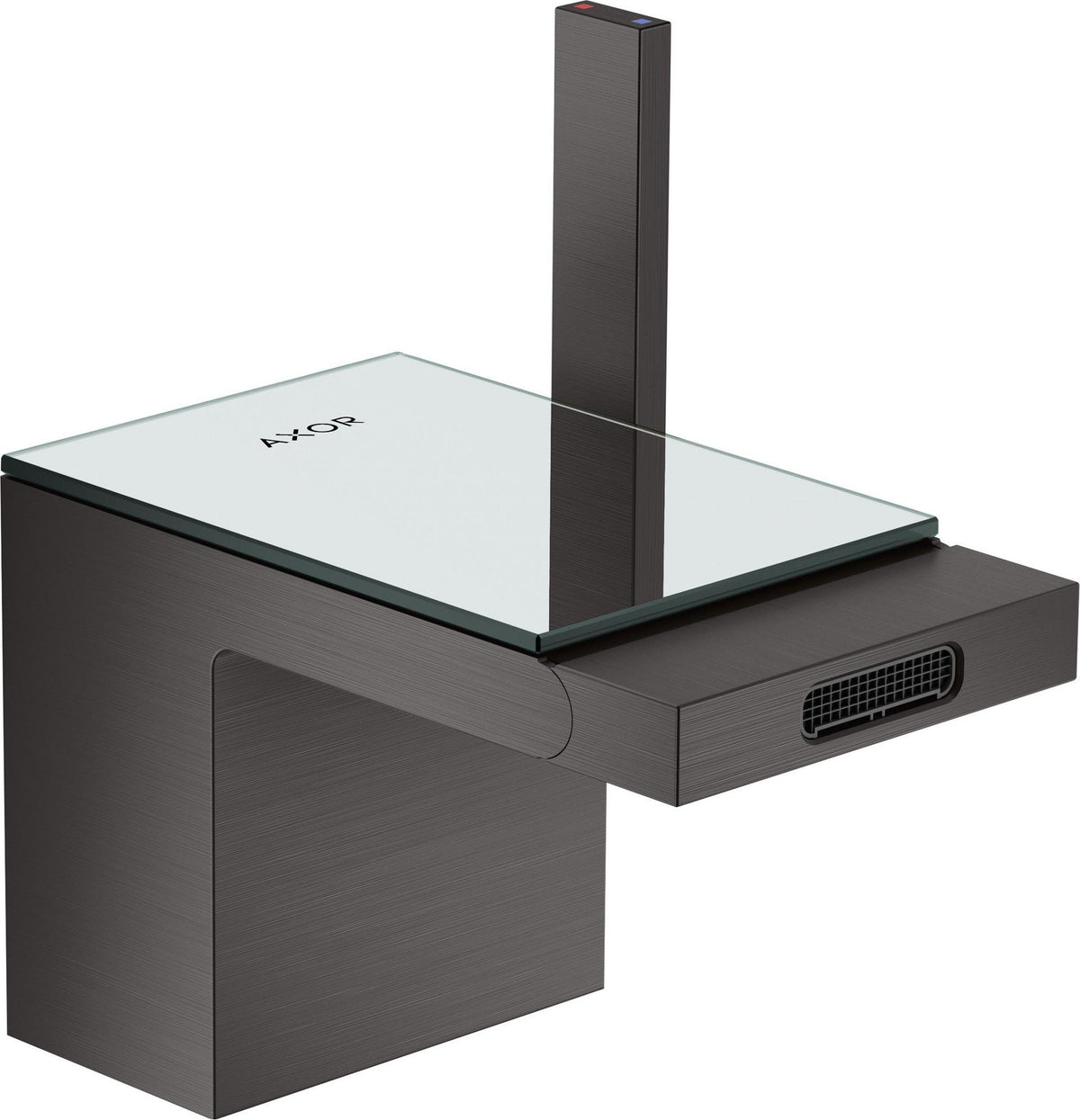 AXOR MyEdition Platte 150 in Leder – Abnehmbare Design-Abdeckung für Waschtischarmaturen