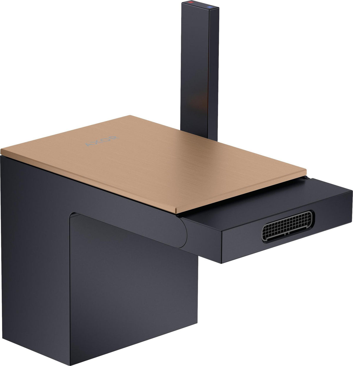 AXOR MyEdition Platte 150 in Leder – Abnehmbare Design-Abdeckung für Waschtischarmaturen
