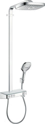 HANSGROHE Showerpipe RAINDANCE SELECT E 300 3jet ST DN 15 chrom – Duschsystem mit Thermostat ShowerTablet Select 300