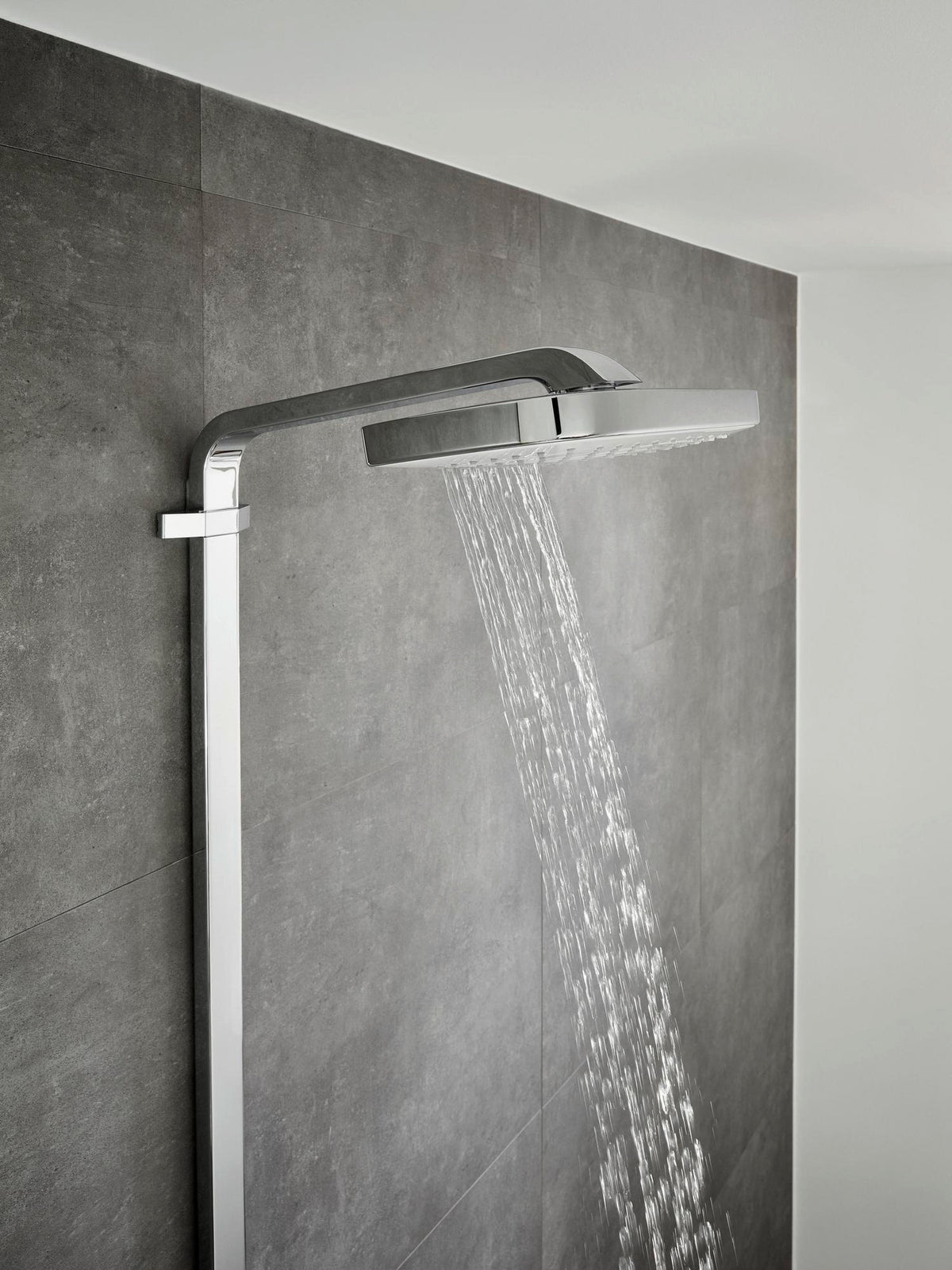 HANSGROHE Showerpipe RAINDANCE SELECT E 300 3jet ST DN 15 chrom – Duschsystem mit Thermostat ShowerTablet Select 300