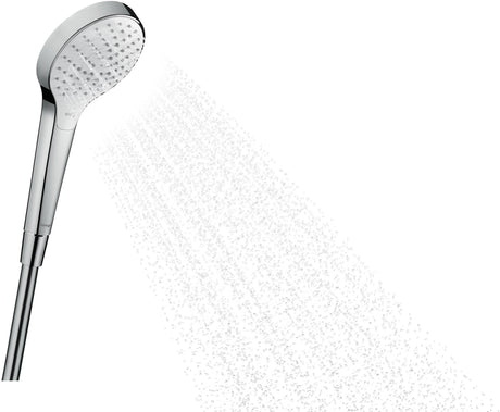HANSGROHE HG Handbrause CROMA SELECT S VARIO DN 15 weiß/chrom – 3 Strahlarten, Select-Taste & QuickClean