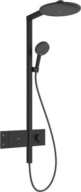 HANSGROHE Raindance Alive S 300 1jet Duschsystem mit Thermostat ShowerSelect Comfort E – Schwarz