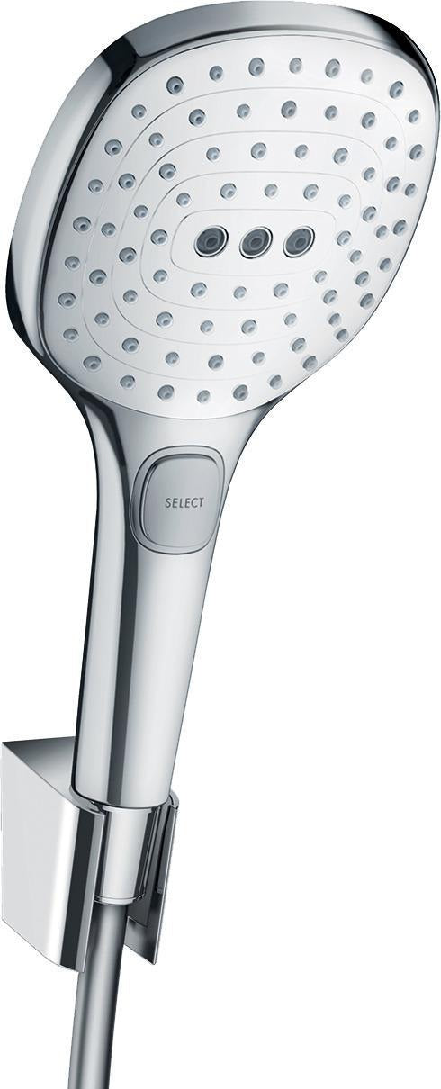 HANSGROHE Raindance Select E 120 Brauseset mit Porter Brausehalter & 1600mm Schlauch, Chrom