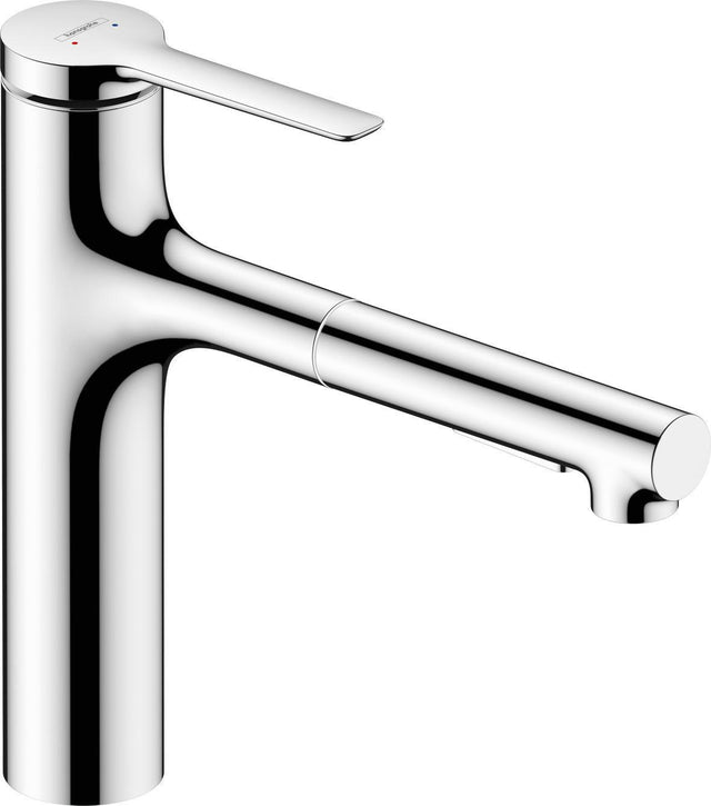 HANSGROHE Zesis M33 ComfortZone 160 Einhebel-Küchenmischer mit Ausziehbrause, 2 Strahlarten, Chrom