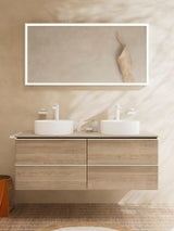 HANSGROHE Spiegel Xarita E mit LED-Beleuchtung und IR-Sensor, mattweiß, 1200 x 700 mm