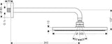 HANSGROHE Raindance S 300 Air Kopfbrause 1jet DN15 mit 390 mm Brausearm in Chrom