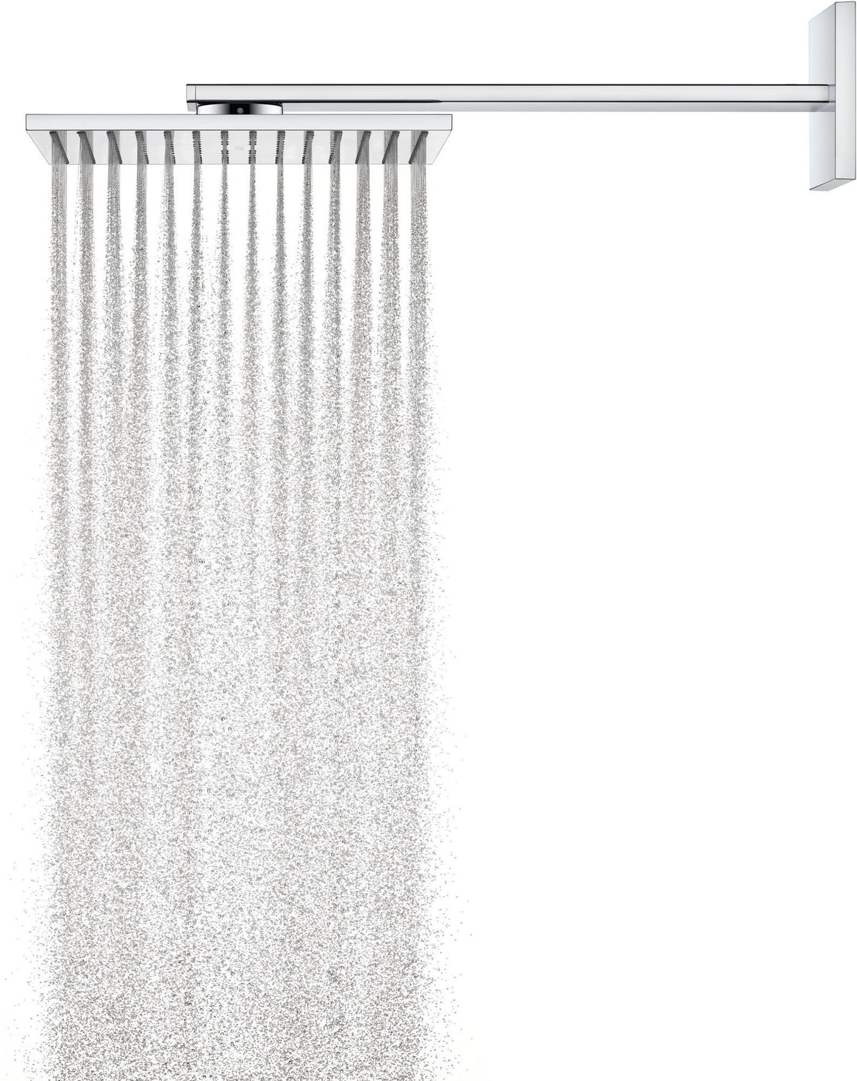 AXOR Kopfbrause 300/300 2jet Chrom mit Brausearm – PowderRain & Intense PowderRain