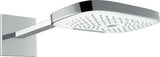 HANSGROHE Raindance Select E 300 Kopfbrause 3 Strahlarten mit 390 mm Brausearm – Weiß/Chrom